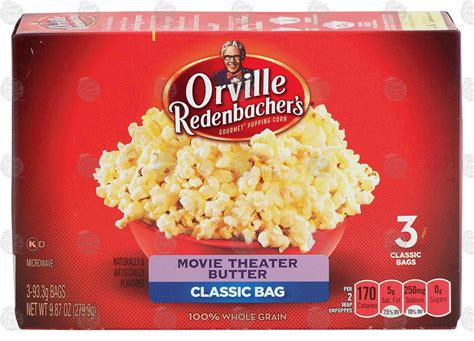 Orville Redenbacher Movie Theater Butter Microwave Popcorn G