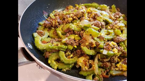 Sauteed Bitter Melon Ampalaya Con Carne Youtube