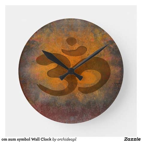 Horloge Murale De Symbole D Aum De L OM Zazzle Fr En 2023 Horloge