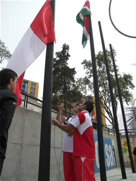 Delegación peruana izó bandera nacional en la Villa Sudamericana de