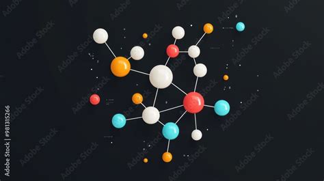 A Vibrant Infographic Illustrating The Chemical Structure Of A Common Organic Compound