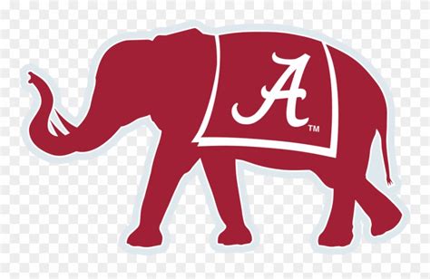 Alabama Elephant Decal The Crimson Locker - Alabama Crimson Tide ...