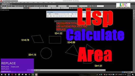 Lisp Autocad Lisp Calculate Area Youtube