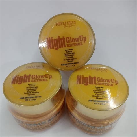 Jual Refli Skin Night Cream Retinol Gold Whitening Glowing Series L