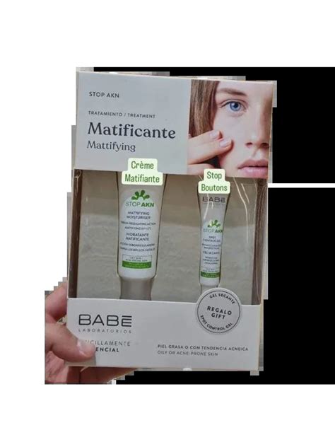 Babe Stop Akn Coffret Creme Mattifying Moisturiser Ml Spot Con