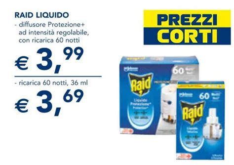 Offerta RAID LIQUIDO Ricarica 60 Notti 36 Ml Di Esselunga