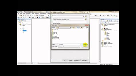 การสร้าง Geodatabase Feature Dataset Featur Eclass Shape File Youtube