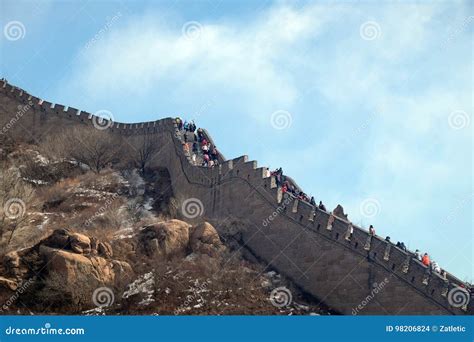 La Gran Muralla De China En Badaling China Imagen De Archivo Editorial