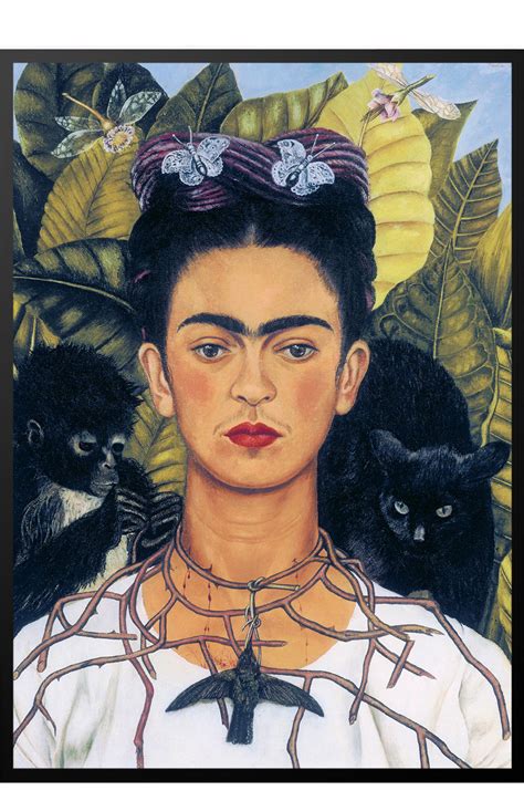 Frida Kahlo. Self Portrait with Hummingbird and Thorn Necklace ...