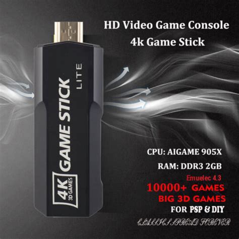 40000 Games 128G X2 Game Stick Retro Game Console 4K HD 2 4G Wireless