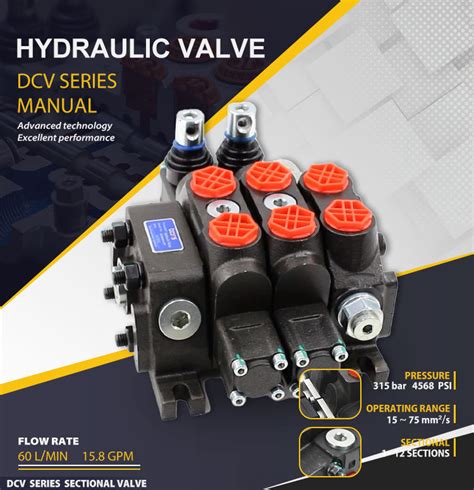 Dcv Manual Spool Sectional Directional Valve Boxinhuasheng Hydraulic