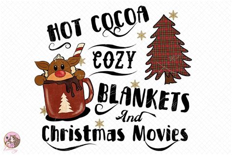 Hot Cocoa Cozy Blankets Christmas Movies Graphic By Hello Magic · Creative Fabrica