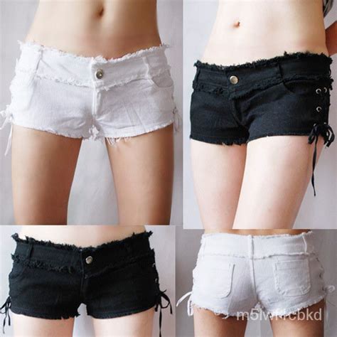 Sexy Ultra Short Hot Pants Slimming Versatile Shorts Women S Hip Wrapped Low Waist Elastic Hip