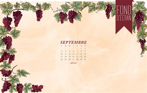 Calendrier De Septembre Milk With Mint