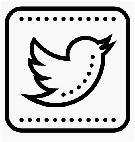 Twitter Squared Icon - Transparent Twitter Logo Outline, HD Png ...