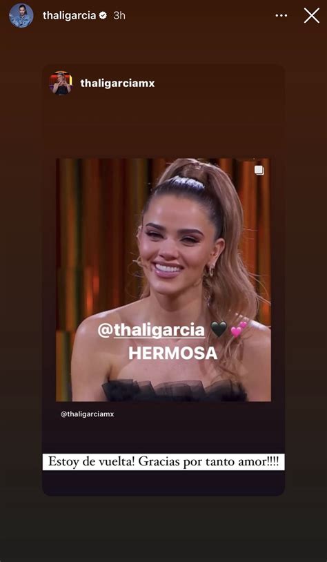 Thalí García reaparece en redes con este mensaje tras regresar a su