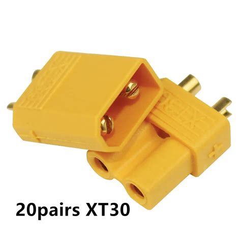 20Pairs XT30 XT60 XT90 Connector Male Female Gold Plated Banana Plug