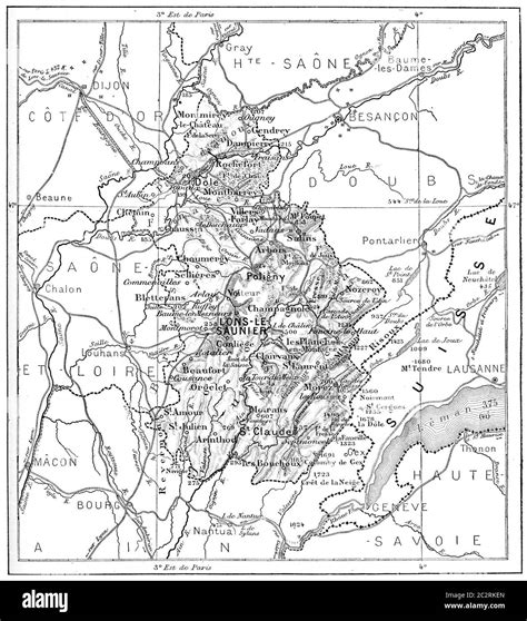 Map of jura Black and White Stock Photos & Images - Alamy