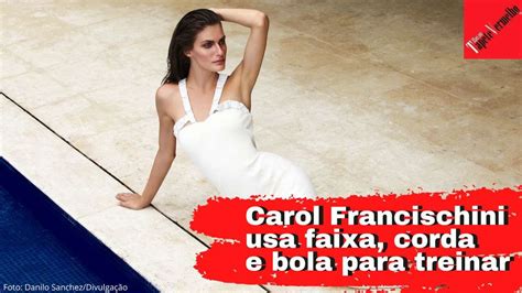 Carol Francischini Se Exercita Bola Da Filha Faixa E Corda