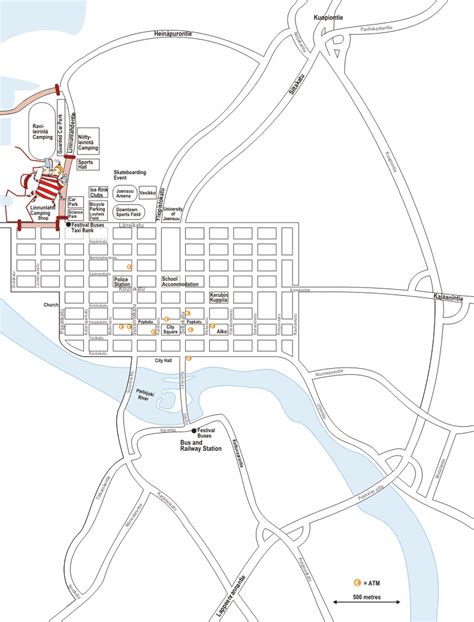 Ilosaarirock Festival 2008 | Map of Joensuu