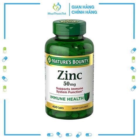 Natures Bounty Zinc Mg B Sung K M T Ng C Ng Mi N D Ch Shopee