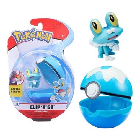 Jual Figure Pokemon Wct Pokemon Clip N Go Froakie Dive Ball Wicked