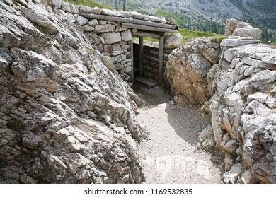 Preserved Trenches Along Italian Front Wwi Stock Photo 1169532835 ...