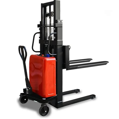 2ton Semi Electric Battery Forklift Truck Price Economic Walk Hydraulic