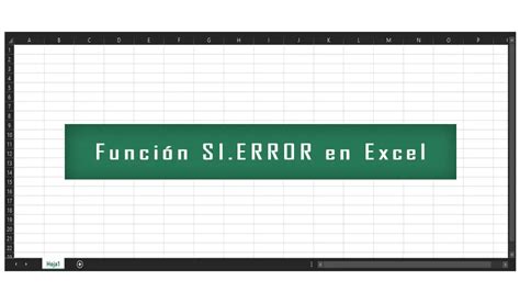 Funci N Si Error En Excel Excel Para Todos