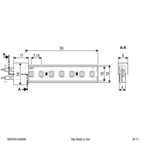 LED-Strip - IP67 - 24V/DC - 19W/m - 1859lm/m - 140LED/m 4000K ...