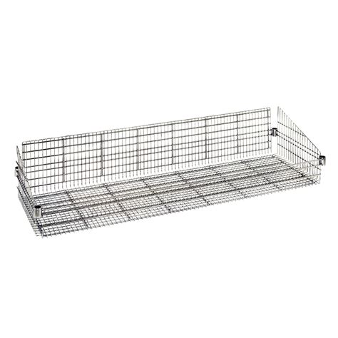 Chrome Basket Shelves 60 L X 18 W X 10 Hgt Us Plastic Corp