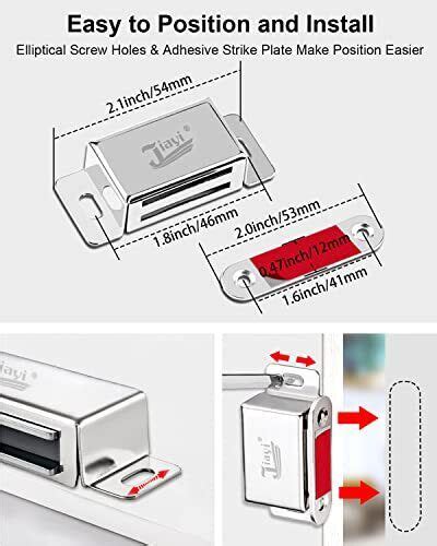 Jiayi Cupboard Magnetic Door Catch Pack Cabinet Door Magnet Kg Pull