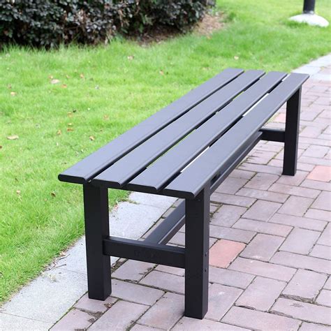 Buy Aluminum Outdoor Patio Bench Black591 X 142x 157 Incheslight