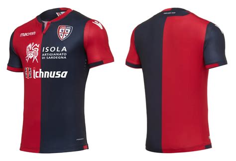 Cagliari Calcio 2017 18 Macron Home Kit FOOTBALL FASHION