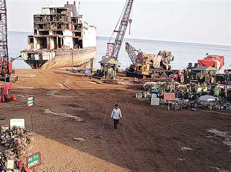 Alang Ship Breakers Slip With The Rupee Business Standard News