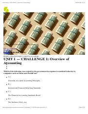 Accounting Challenge Overview Of Accounting Pdf Accounting