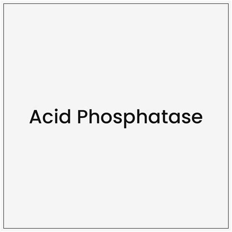 Acid Phosphatase - Gooddays Healthcare