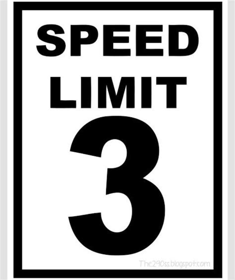 Speed Limit 3 Sign For Cars Theme Disney Cars Theme Birthday Party