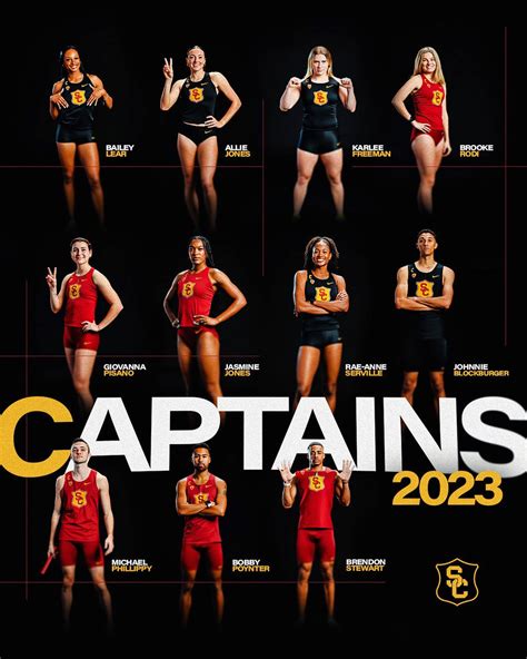 USC Track & Field / XC on Twitter: "Introducing our 2023 team captains! 🫡"