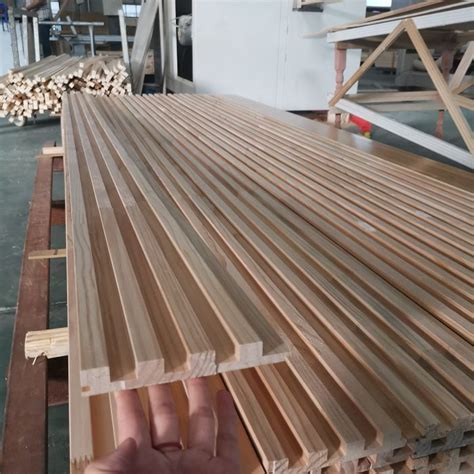 China Customized Solid Wood Slats Wall Panels Suppliers Manufacturers