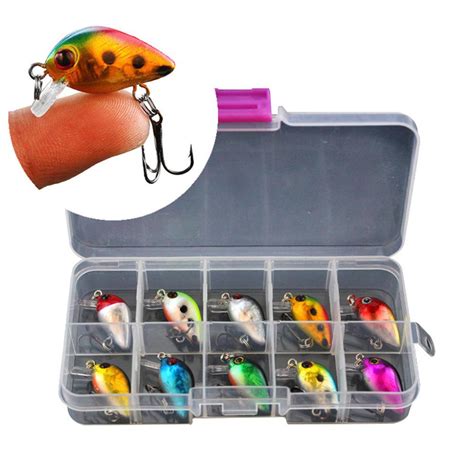 Set 10 Micro Voblere FISHINGBOX MAKE FISHING BETTER 3 Cm 1 8 G