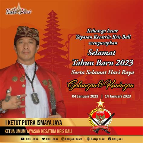 Keluarga Besar Yayasan Kesatria Kris Bali Mengucapkan Selamat Hari Raya