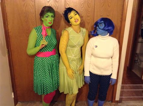 Disgust Joy And Sadness From Inside Out Cosplay Costume By Kelsey Lovelle Cosplay Costumes