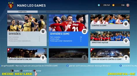 PES 2017 MYCLUB NOVIDADES DA SEMANA 1 YouTube