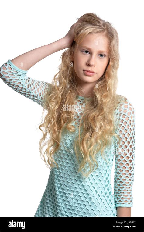 portrait  cute teen girl stock photo alamy