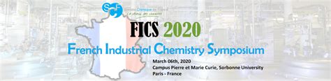 Fics French Industrial Chemistry Symposium Sorbonne Universit