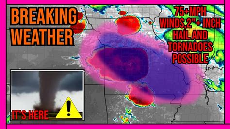 🔴breaking Weather Large Hail Damaging Winds And A Tornado 2 Hail