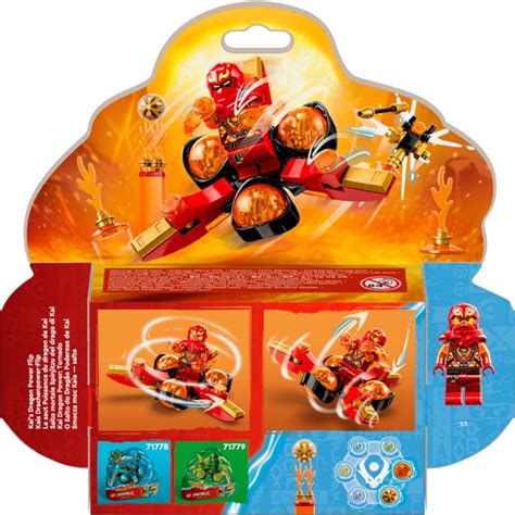 LEGO 71777 Ninjago Kais Drachenpower Spinjitzu Flip Konstruktionsspielzeug