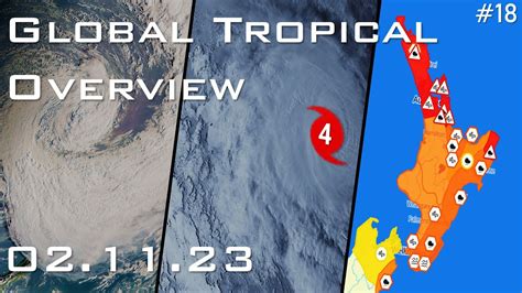 Strong Gabrielle Nearing New Zealand Severe Cyclone Freddy Rapidly