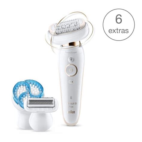 Braun Silk épil 9 Wet Dry Epilator With 6 Extras SES9010